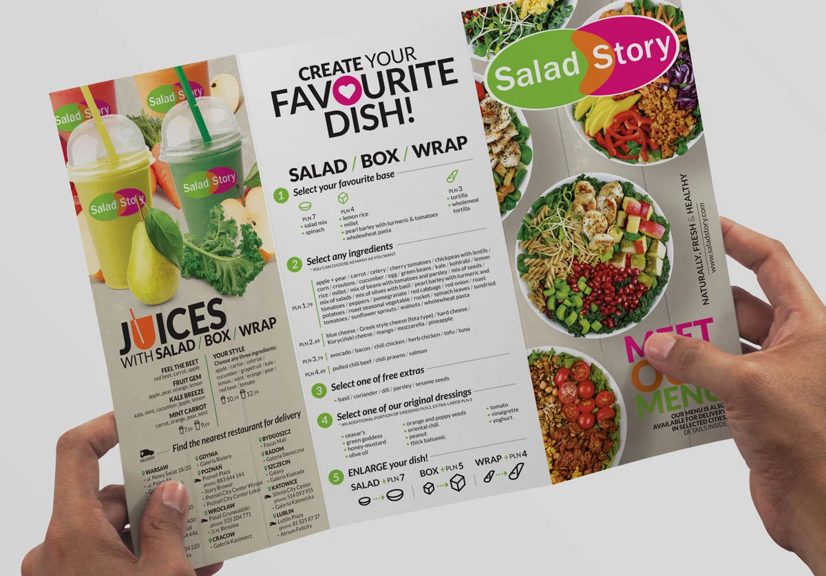 Ulotka menu