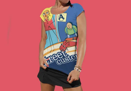 Projekty autorskich ilustracji wektorowych i grafik dla Street Customs